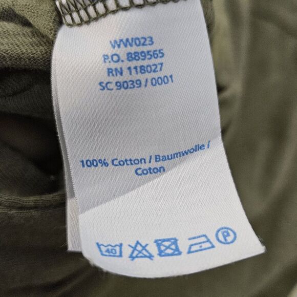 Boden Mya Jersey Short Sleeve Dress Womens Army Green Size 6 Long Pockets Drawst - Picture 4 of 4